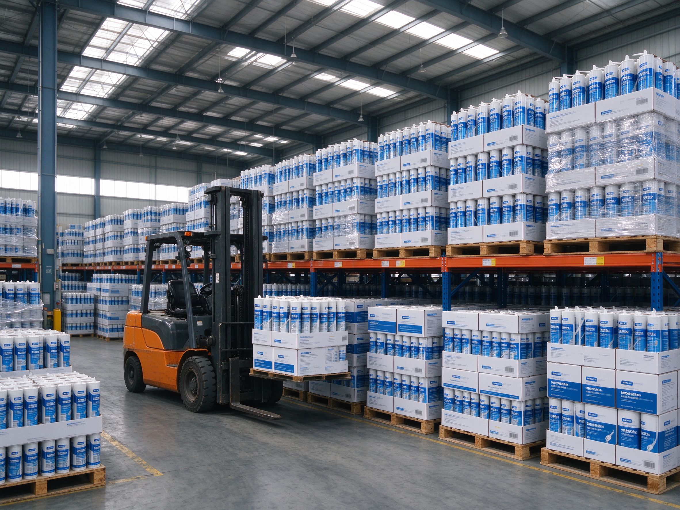 Storage — Palletised stock under batch records
