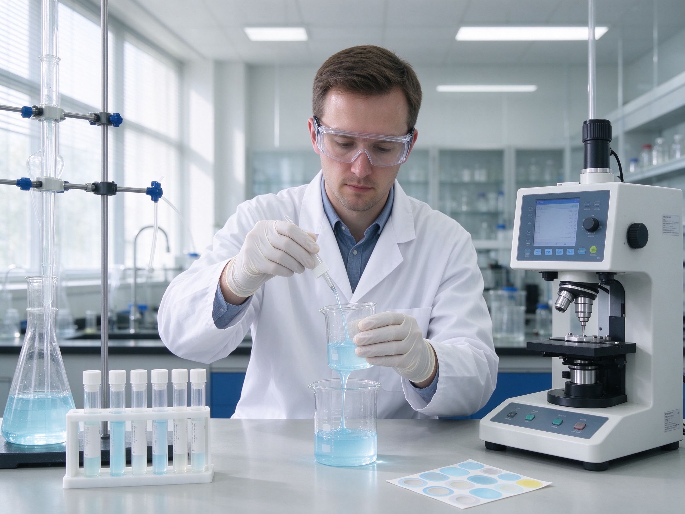 Laboratory — Formulation and batch testing on site